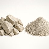 Bentonite clay sample, close-up