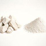 China clay (kaolin) sample, close-up